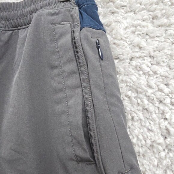 Birddogs Shorts Men Small Gray Lined Zip Pocket Long Active Comfort Gym Beach - Picture 2 of 12